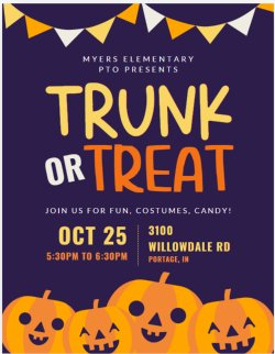 Trunk or Treat poster